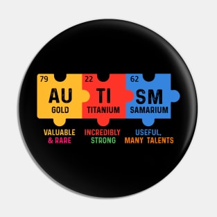 Autism periodic table Pin