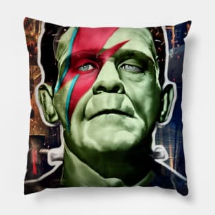 Industrial Frankenstein Lightning Bolt Pillow