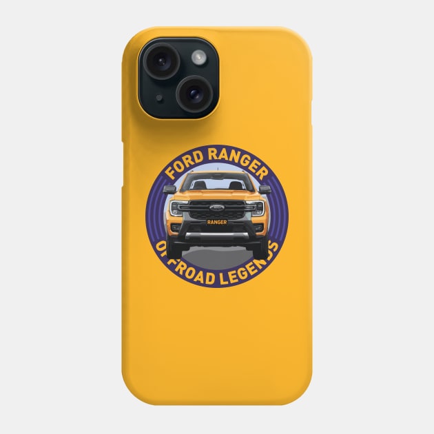 4x4 Offroad Legends: Ford Ranger Phone Case by OFFROAD-DESIGNS