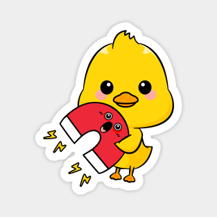 Chick Magnet - Cute Kawaii Chicken and Magnet Pun Magnet