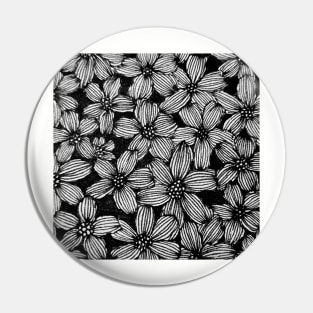 Aesthetic Lineart Flowers Pin