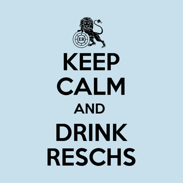 Reschs KEEP CALM LION - (black) by Simontology