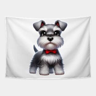 Cute Miniature schnauzer Tapestry