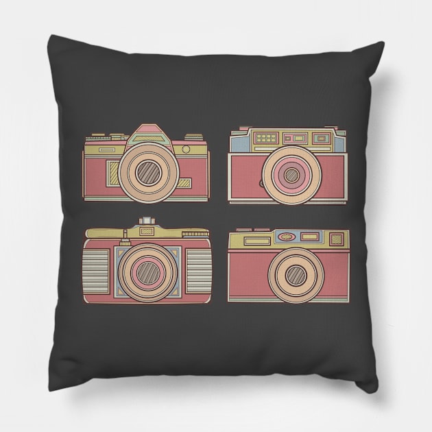 Cool Classic Camera Pillow by milhad