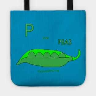 p is for peas Tote