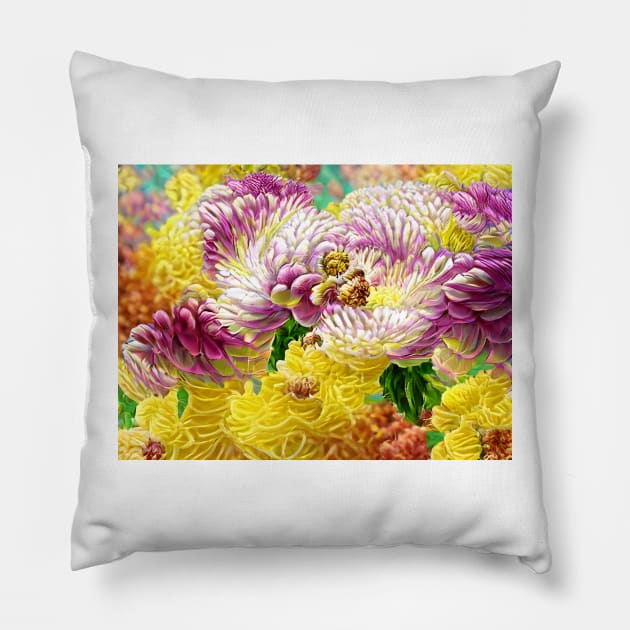 Chrysanthemum Pillow by Annka47
