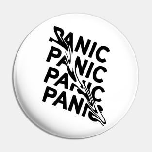 PANIC MOOD FUNNY GRAPHIC DISCO Pin