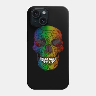 Rainbow Skull Design Phone Case