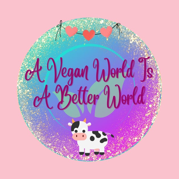 A vegan world is a better world by Spirit Shirts