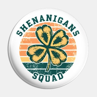 Shenanigans Squad | Three-leaf clover Vintage Sunset Style Pin