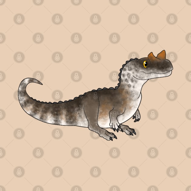 Cute Ceratosaurus by saradrawspaleo