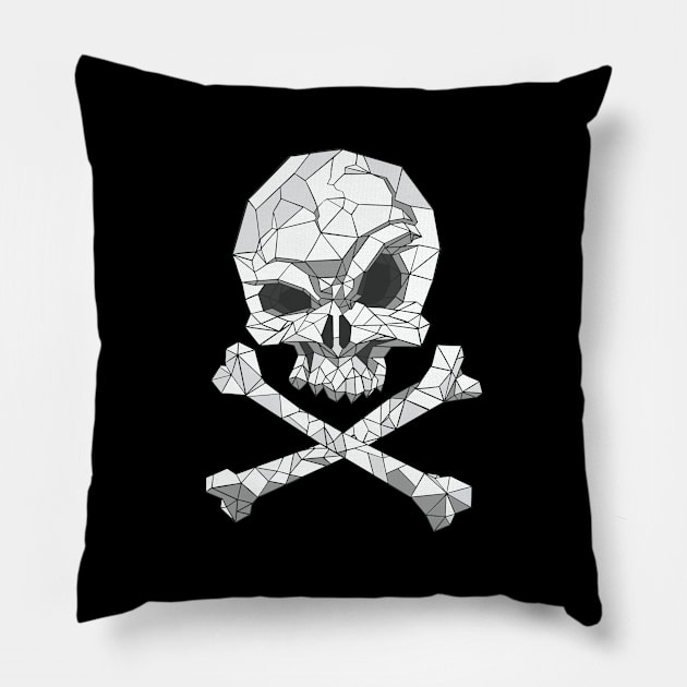 Polygonal Skull Pillow by The Urban Attire Co. ⭐⭐⭐⭐⭐