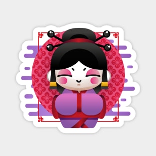 Geisha Kawaii Magnet