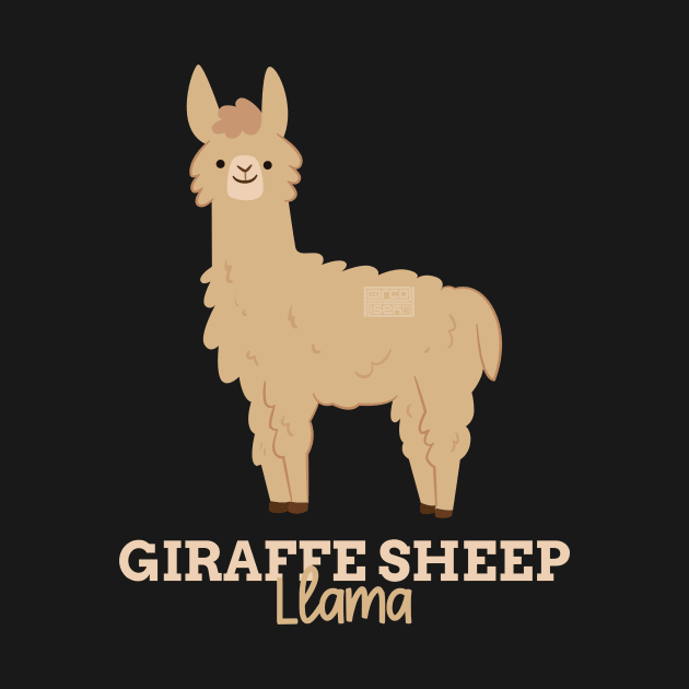 Funny Animal Name Meme Giraffe Sheep LLAMA by porcodiseno