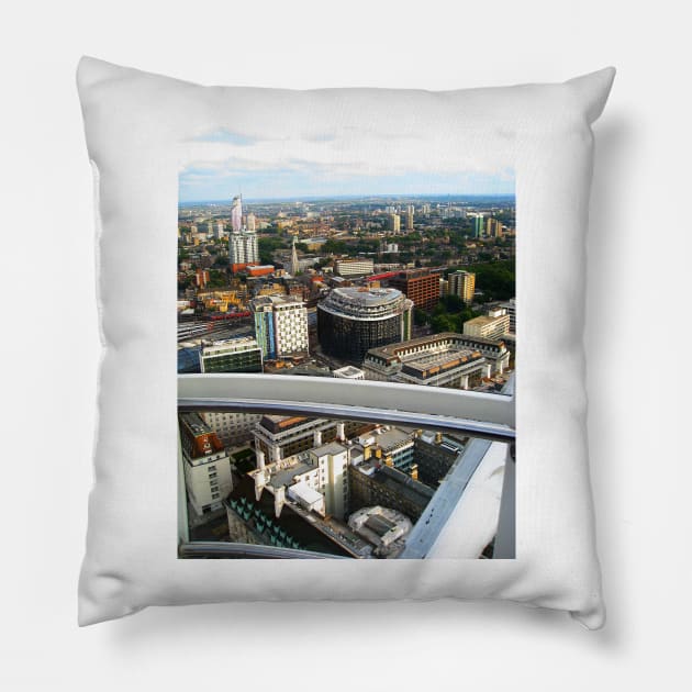 London. A View from London Eye. Great Britain 2009 Pillow by IgorPozdnyakov