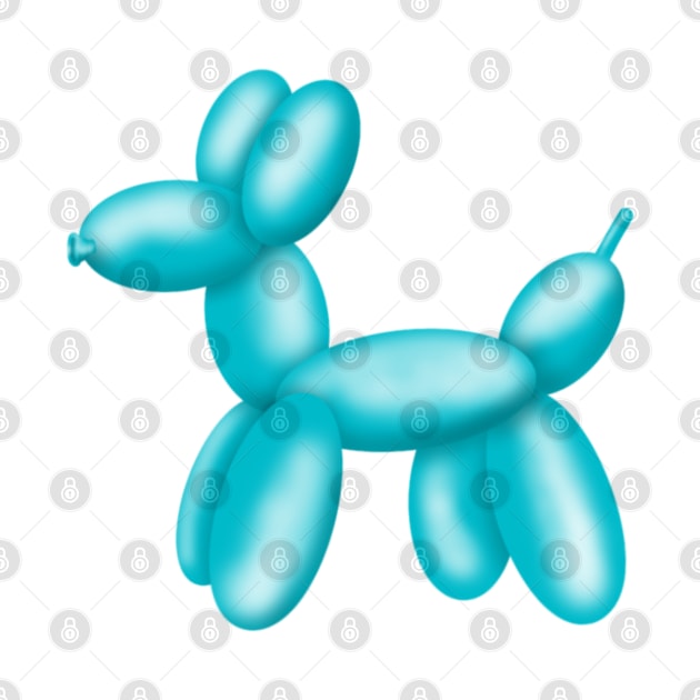 Blue balloon dog by Manxcraft