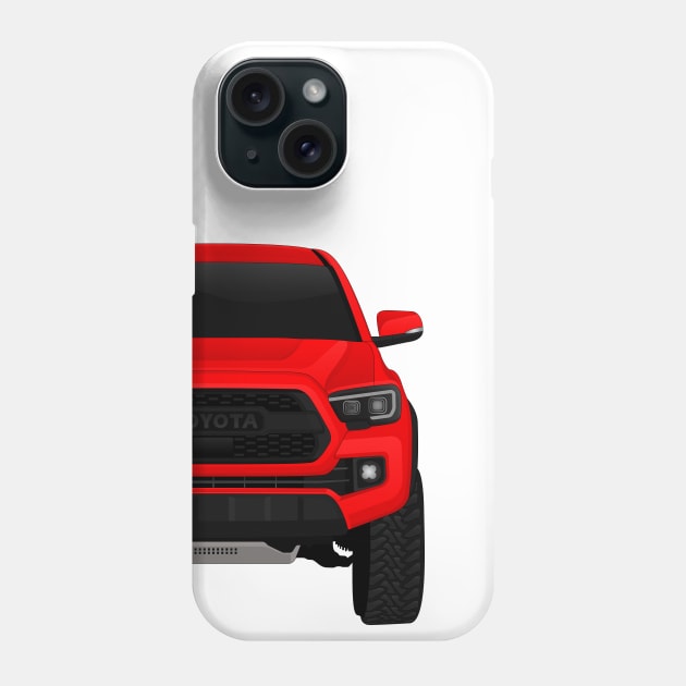 Toyota Tacoma RED Phone Case by VENZ0LIC