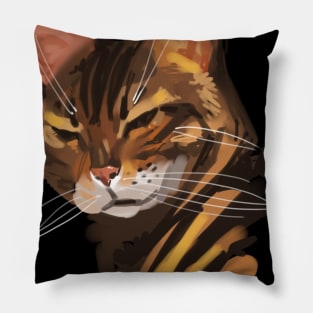 My painting leopard cat Pillow