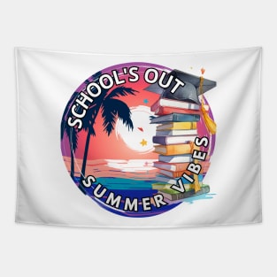 School's out, School's Out! Summer Vibes! Class of 2024, graduation gift, teacher gift, student gift. Tapestry