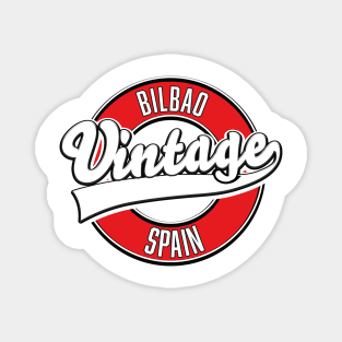 Bilbao spain vintage style logo Magnet