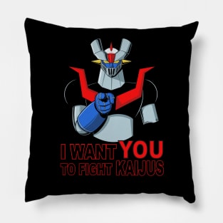 I WANT YOU TO FIGHT KAIJUS Pillow