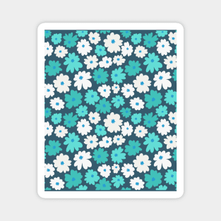 Seamless Floral Pattern Magnet