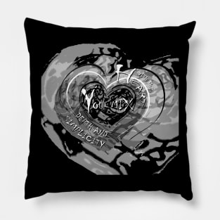 HEART MIX G BLACK Pillow