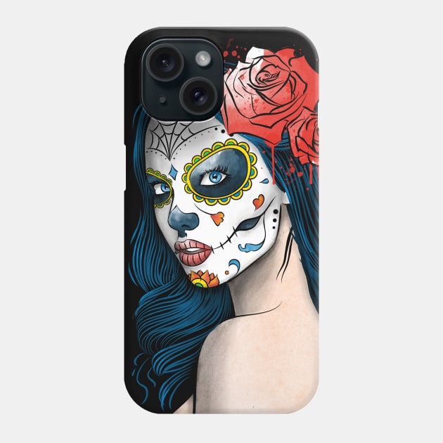 La Calavera Catrina Phone Case by DrMonekers