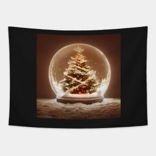 Merry Christmas Snowglobe II Tapestry