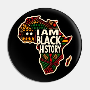 I Am Black History - Black Justice Pin