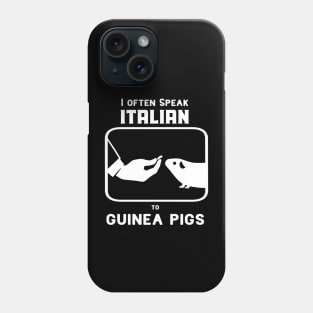 Funny Italian hand gesture and a guinea pig Phone Case