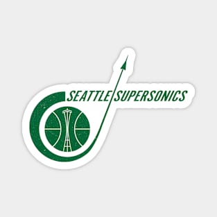 Historic Seattle SuperSonics Basketball Magnet