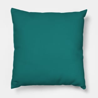 preppy girly fashion modern elegant solid color green Teal Pillow