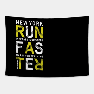 New York Running T-Shirt Tapestry