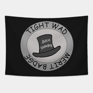 Tightwad Merit Badge Tapestry