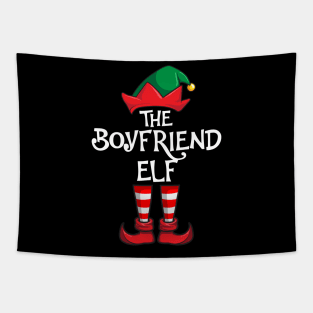 Boyfriend Elf Matching Family Christmas Tapestry