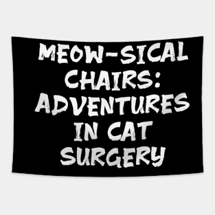 Meow-sical Chairs: Adventures in Cat Surgery Tapestry