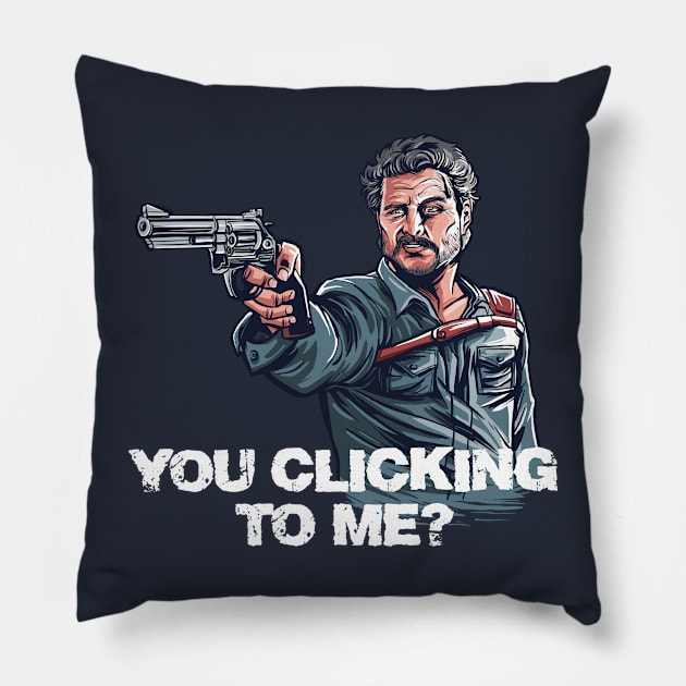 You Clicking to Me Pillow by Zascanauta