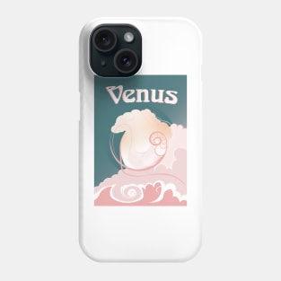 Venus - Art Nouveau Space Travel Poster Phone Case