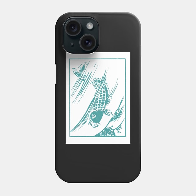 The Fish Vintage Print Phone Case by NattyDesigns