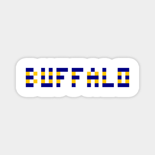 Pixel Hockey City Buffalo 1996 Retro Magnet