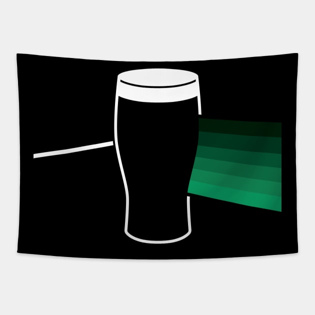 Dark Side of the Pint - Guinness Drinking Tapestry by RetroReview