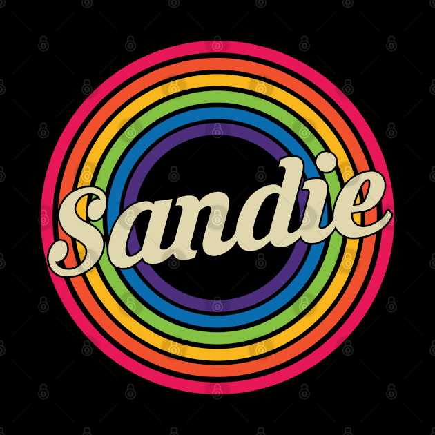 Sandie - Retro Rainbow Style by MaydenArt