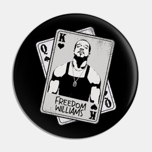 Retro Freedom Williams Card Style Pin