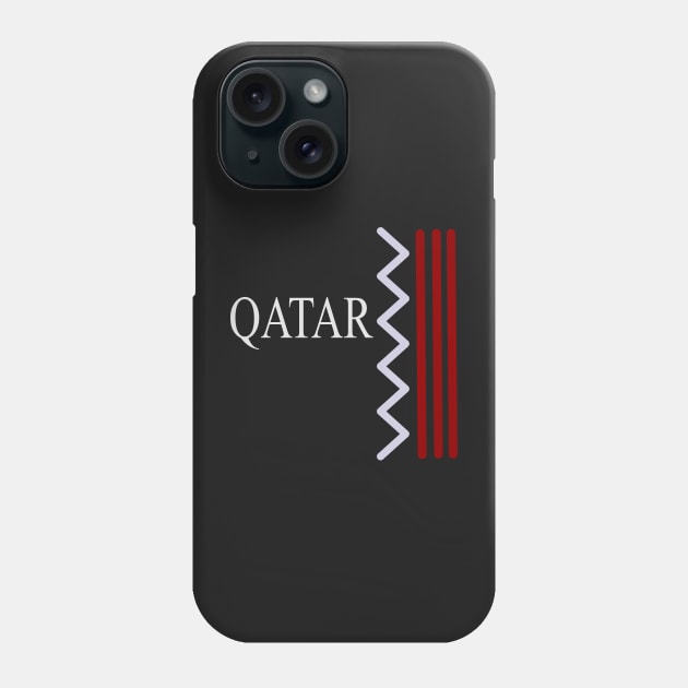 QATAR FLAG ART design Phone Case by jaml-12