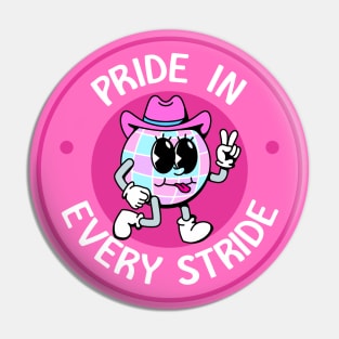 Pride I Every Stride - Cute Disco Cartoon Pin