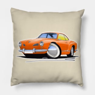 Karmann Ghia Orange Pillow