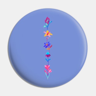 Tropical flowers vertical Pin