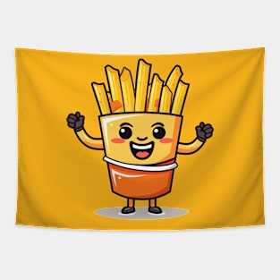 Cute French Fries T-Shirt cute characters Tapestry