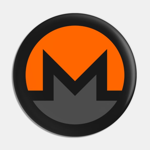 Monero (XMR) Crypto T-Shirt Pin by cryptogeek